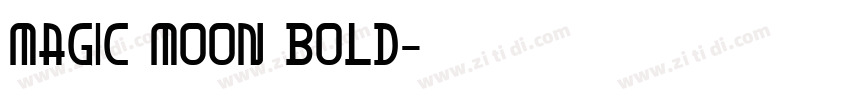 Magic Moon Bold字体转换